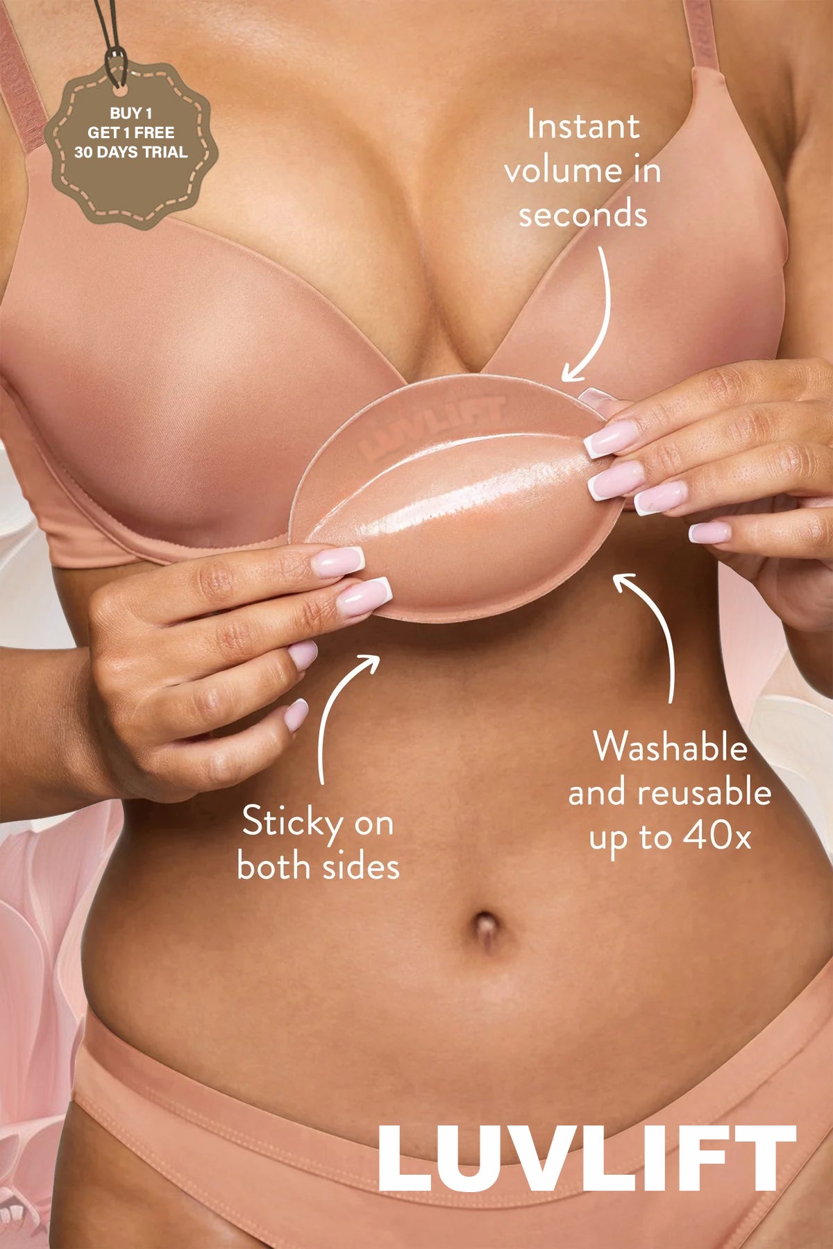 Luvlift Invisible Sticky Boost Pads